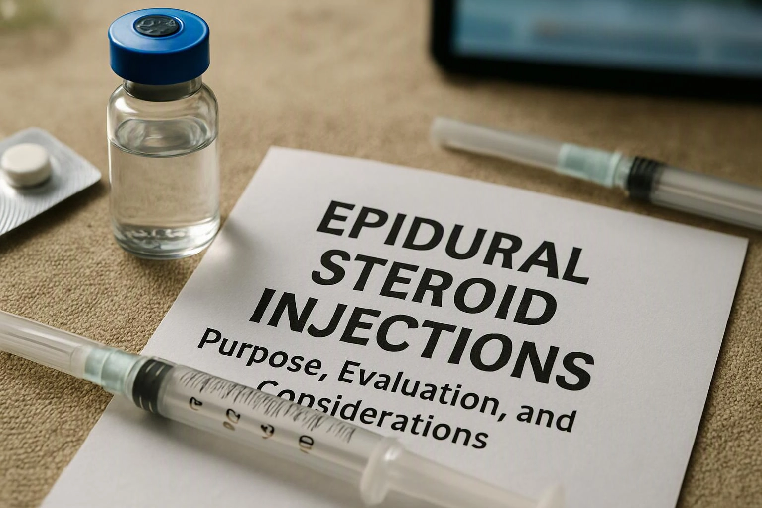Epidural Steroid Injections: Purpose, Evaluation, and Considerations