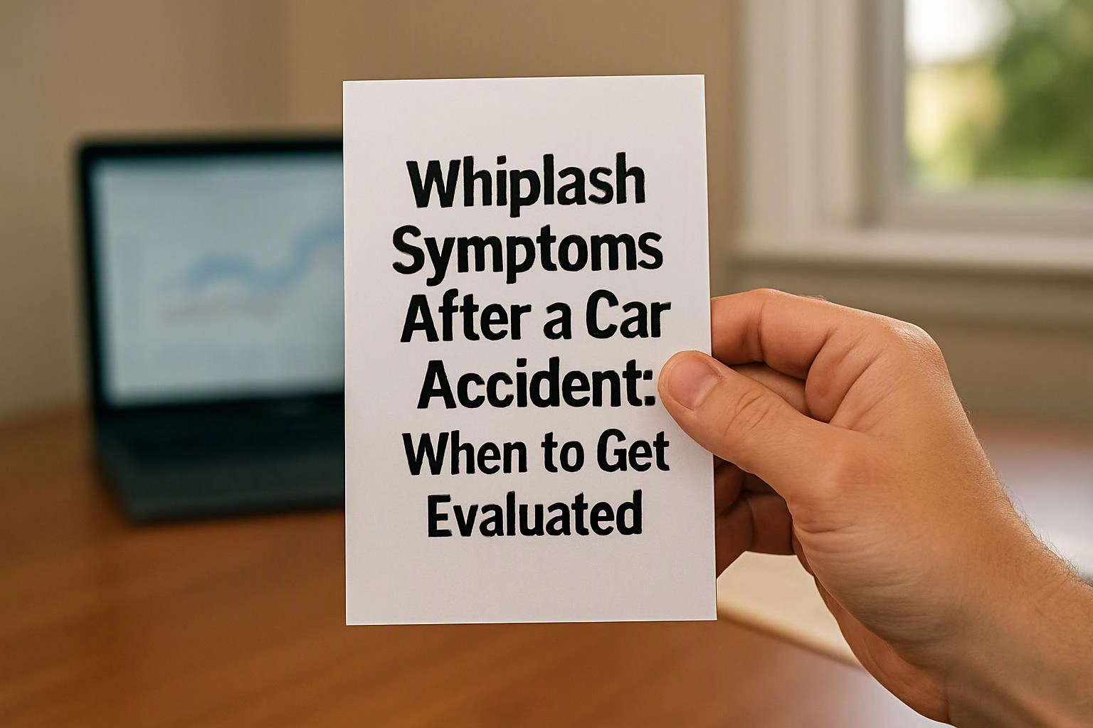 Whiplash Symptoms After a Car Accident: When to Get Evaluated